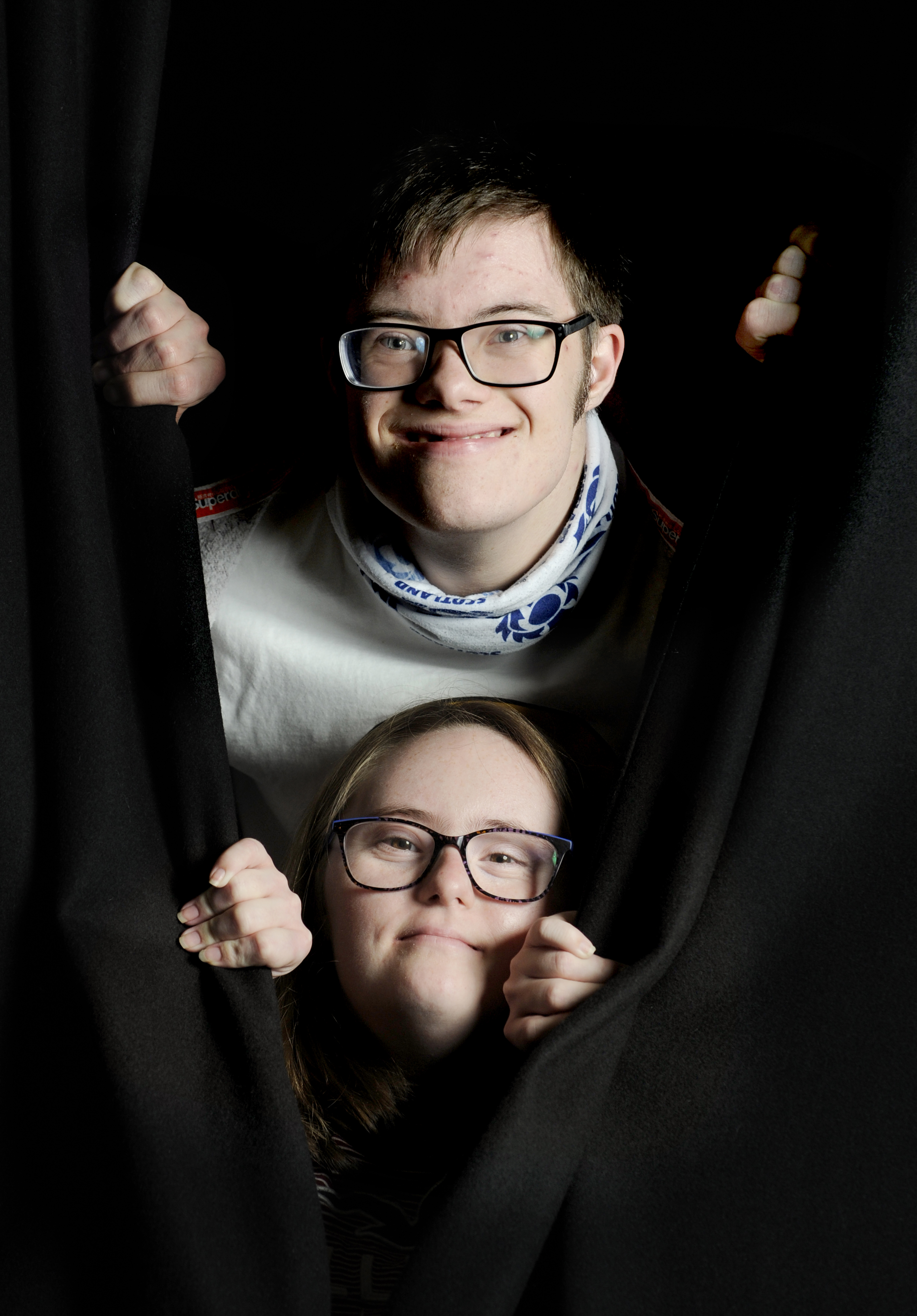 Two participants of the company's Young Theatre