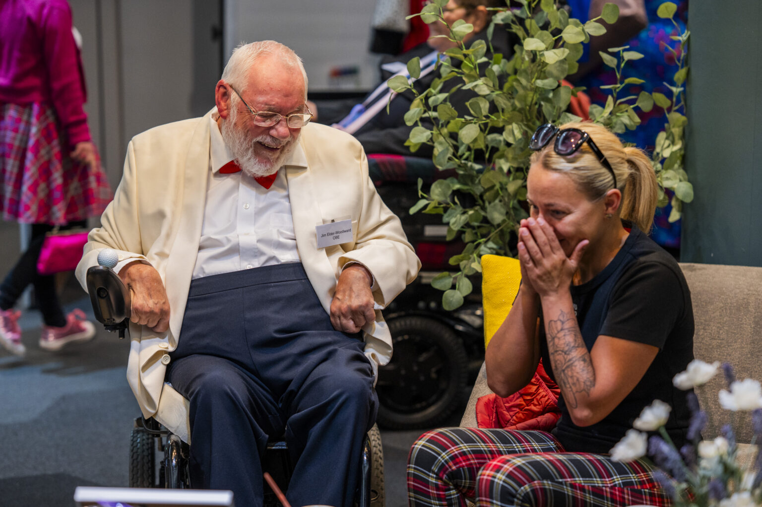 Dr Jim Elder-Woodward (left) &copy; Independent Living Fund Scotland