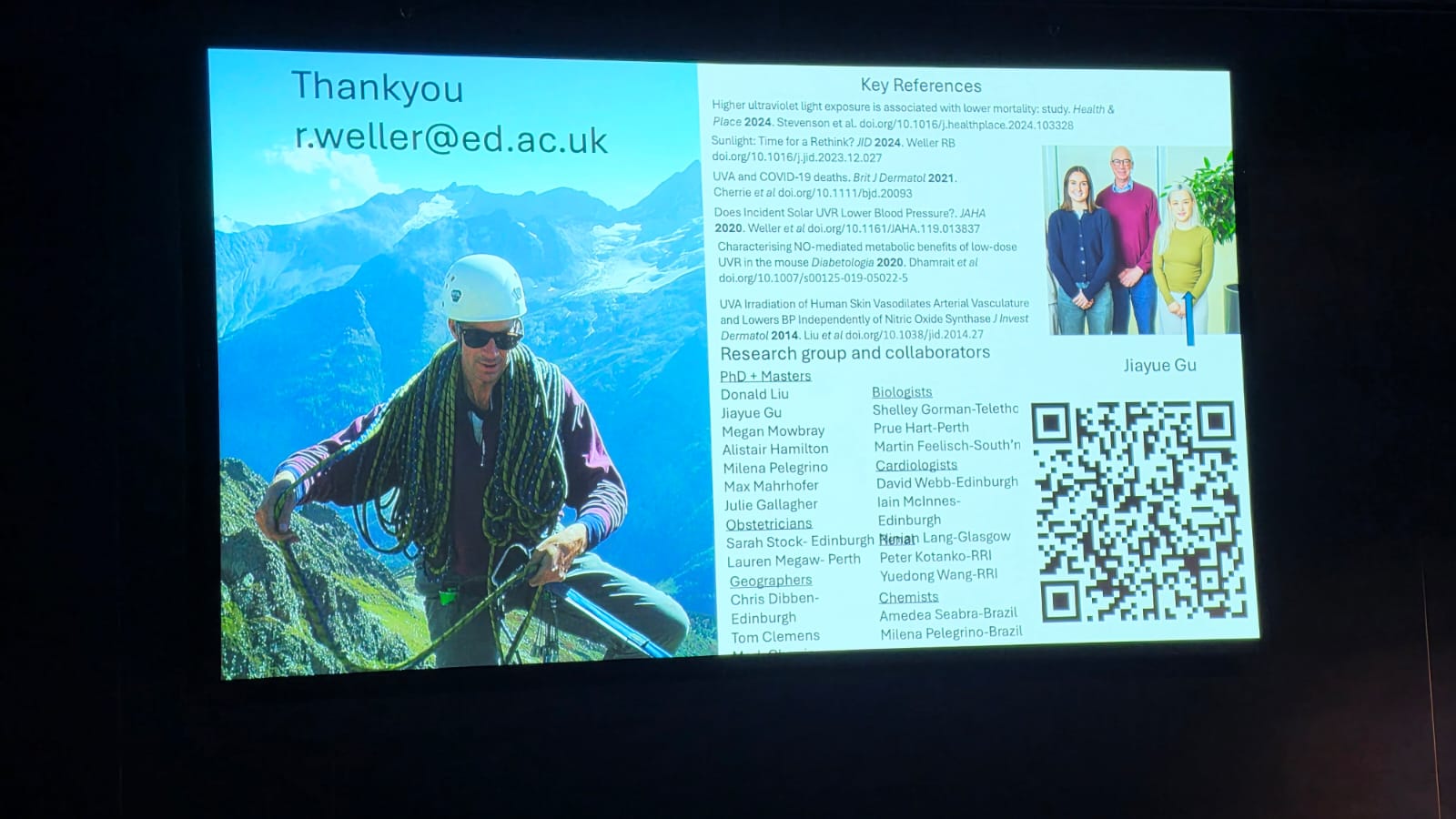 Richard Weller's final slide from his presentation at Scotland's Research and Innovation Conference
